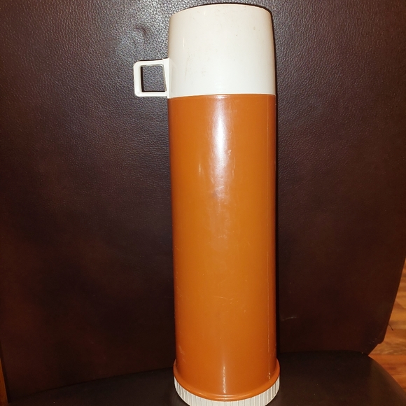 Vintage Thermos 13 inch Orange Complete 24F Vacuum EUC 32 oz - Picture 4 of 10